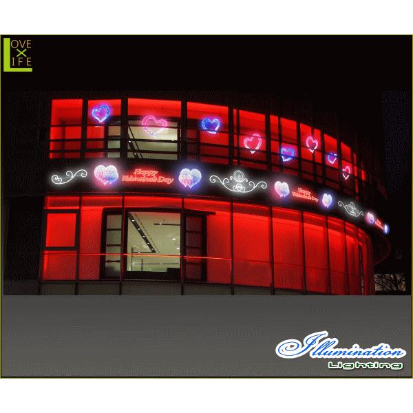 ACR-HET-WP【LED】【大型商品】LEDクリスタル ツインハート【ハート】【ラブ】【ダブル】【ブルー】【ピンク】【モチーフ】【イルミネーション_3