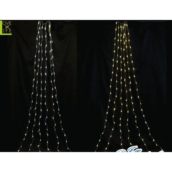 【LED】【ドレープ】LED ドレープライト【120球】【2M】【LEDライト】【ツリー】【滝】【ライト】人気のドレープに小型が登場 当店のLEDイル