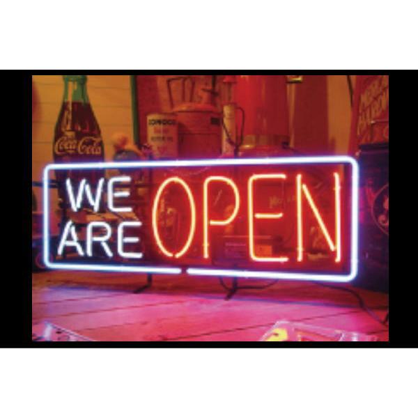 WEAREOPEN【アメリカン雑貨】ネオン サイン【WE ARE OPEN】【アメリカ
