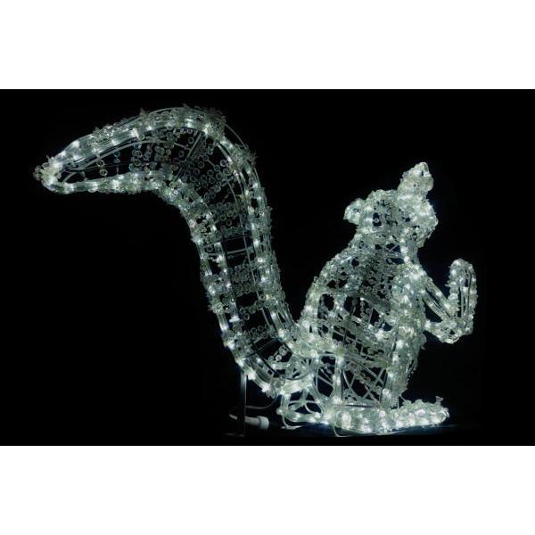 【イルミネーション】【ビーズタイプ】【野外】【屋内】【Sサイズ】【かわいい】【リス】【カラフル】【白】【ホワイト】【ダイヤ】【クリスタル】【きれい】…_1
