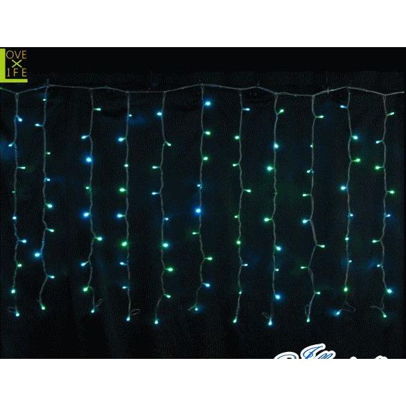 2C144YGB【イルミネーション】LED ミルキーウェイ カーテンライト【144球】【ダブルチップ】【面】【カーテン】【均等】【電飾】【装飾】【クリ