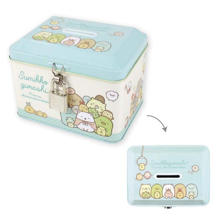 ティSG-5542903AT 【すみっコぐらし】カギ付き缶バンク