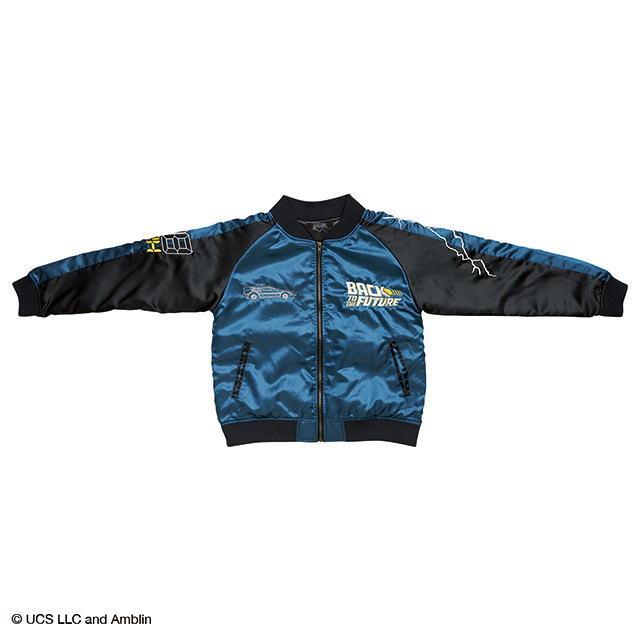 マル4755004600 【バックトゥザフューチャー】スカジャン【タイムブルー】【アメリカ】【映画】【アウター】【ジャンパー】【服】【メンズ】【男性】【ファッション】【雑貨】【グッズ】【かわいい】 マル4755004600 【バックトゥザフューチャー】スカジャン【タイム