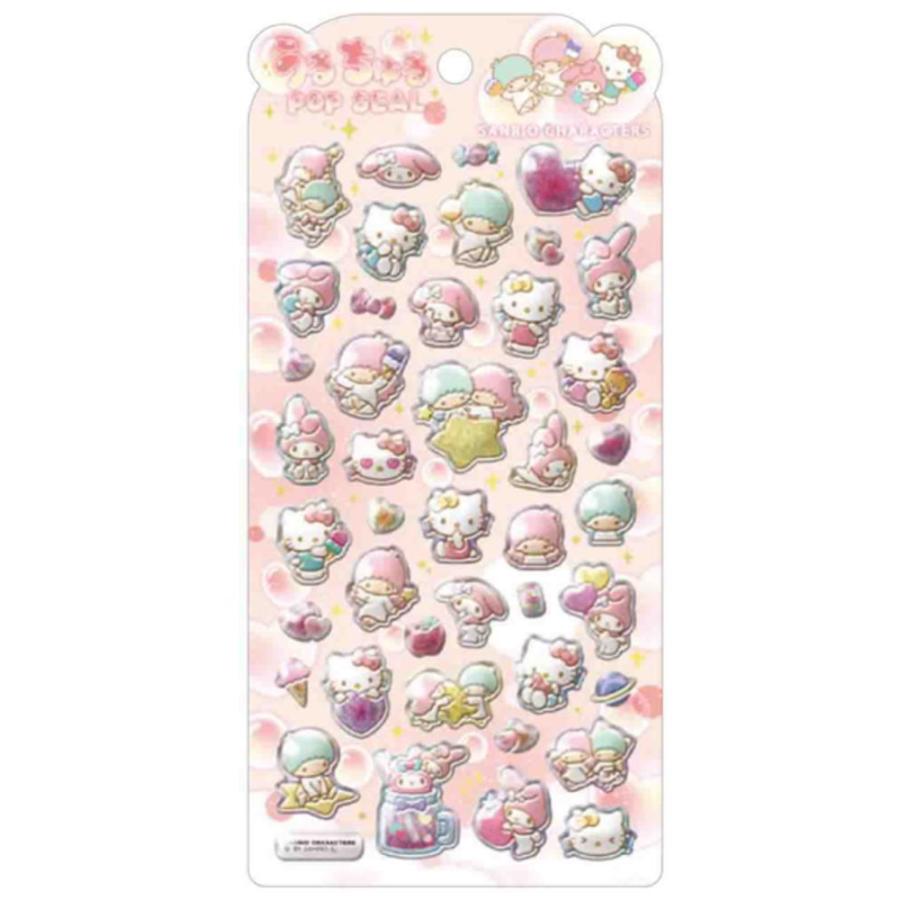 クラ125917 【サンリオキャラクターズ】うるちゅるポップシール