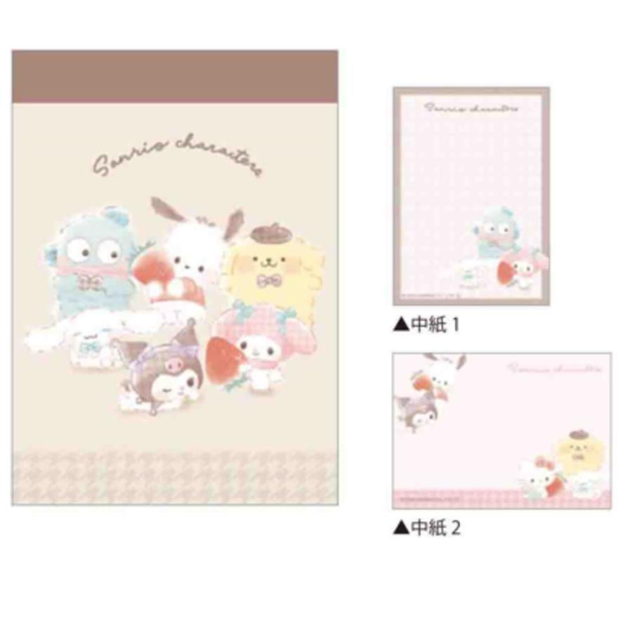 クラ126174 【日本製】【サンリオキャラクターズ】ミニメモ【セット