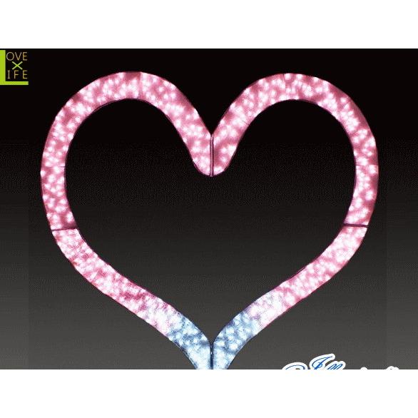 SACR-BG-HES【LED】【イルミネーション】【大型商品】ビッグハート【S】【ハート】【ラブ】【クリスタル】【フォルム】【電飾】【モチーフ】【ク