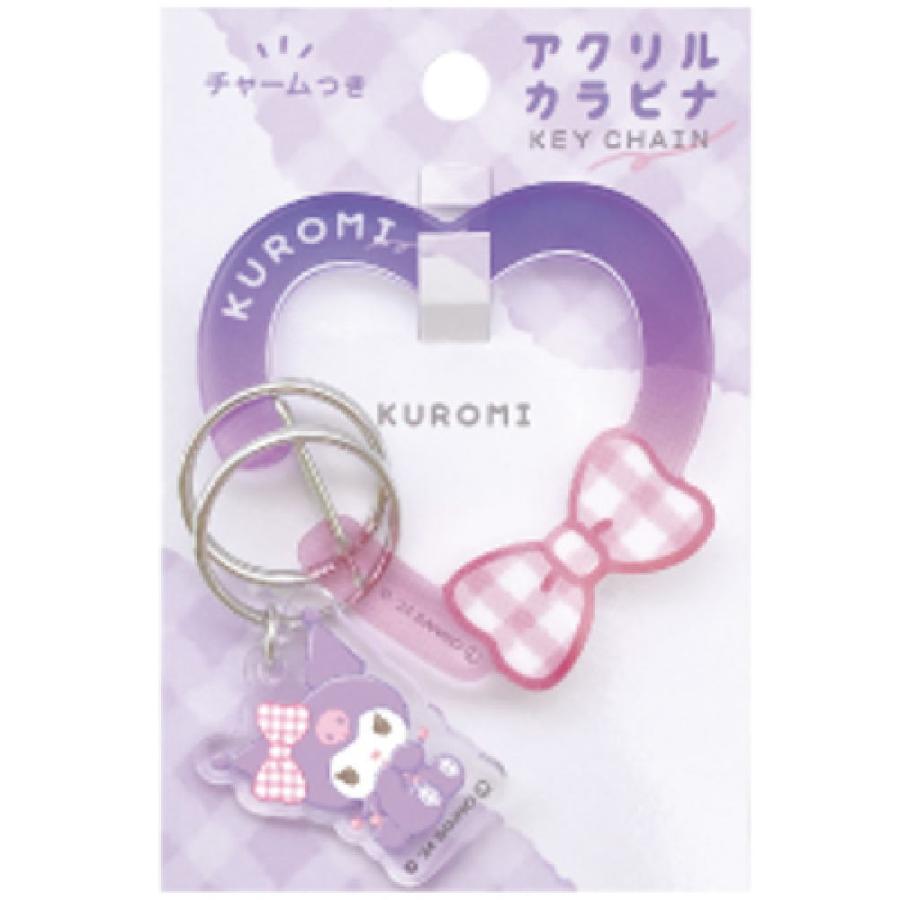 クラ126358【送料無料】【サンリオキャラクターズ】チャーム付きアクリルカラビナ【もこっと】【クロミ】【キーホルダー】【キーリング】【チャーム】【鍵】【…  : いしだ屋 - 通販 - Yahoo!ショッピング