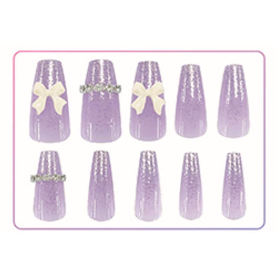 クラ127748【送料無料】【オリジナル】 ネイルチップ【パープル