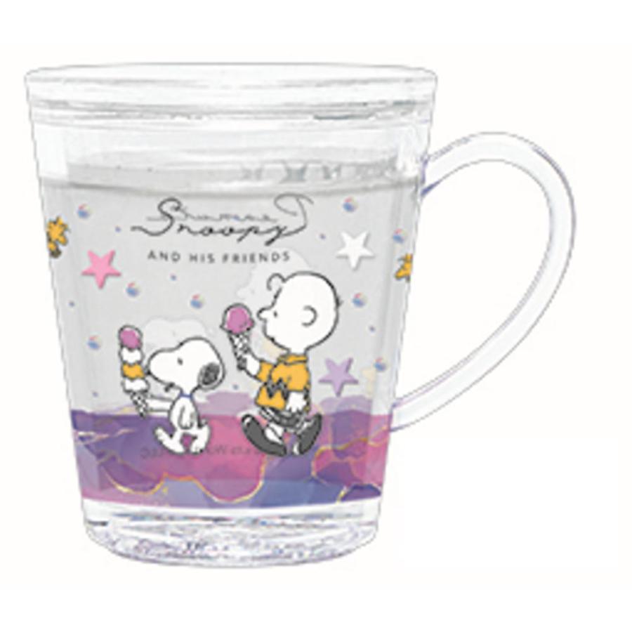 クラ127124【スヌーピー】【SNOOPY】ゆらゆらグリッターカップ【アイス