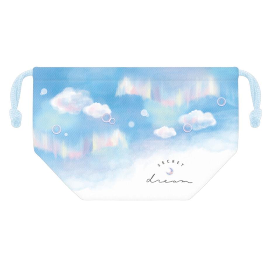 カミ223569【オリジナル】ランチ巾着【ブルー】【青】【シークレット