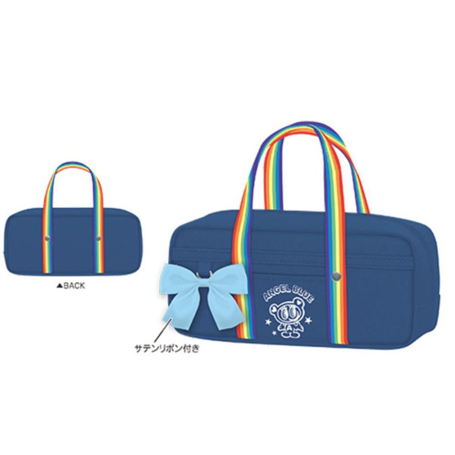 クラ128021 【送料無料】【エンジェルブルー】スクバ風ペンケース