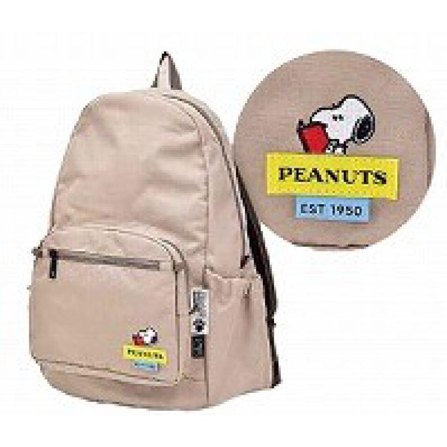 マリSPZ-3749 【スヌーピー】【SNOOPY】スマートデイパック【ベージュ】【茶】【RE-PET】【ウッドストック】【バッグ】【かばん】【カバン】【鞄】【リュック】【バックパック】【収納】【お出かけ】【アウトドア】【学校】【スクール】【雑貨】【グ マリSPZ-3749 【スヌーピー】【SNOOPY】スマートデイパック【ベージュ