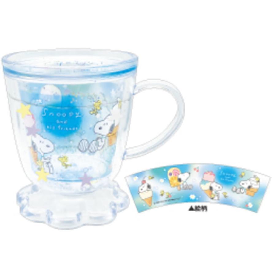 クラ129623 【スヌーピー】【SNOOPY】カフェ型グリッターカップ