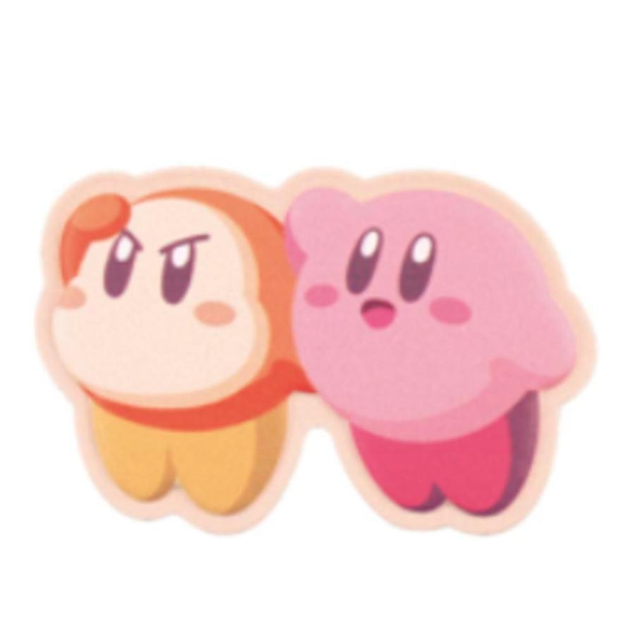 ティHK-5546734KW 【星のカービィ】レザー風ステッカー【カービィと