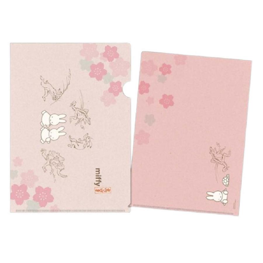 マリDBC-244 【日本製】【miffy×鳥獣戯画】A4クリアファイル【F