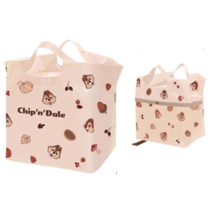 カミ228268 ディズニーキャラクター 底板付きエコバッグミニチップと