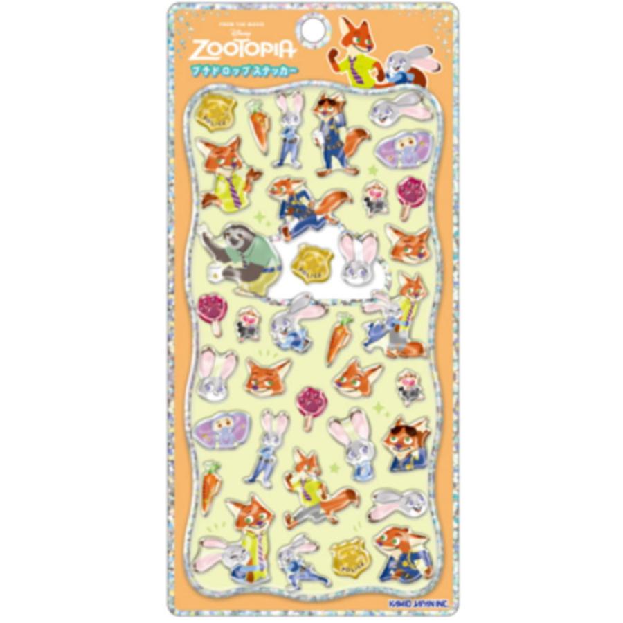 カミ306599 ディズニーキャラクター プチドロップステッカーズートピア