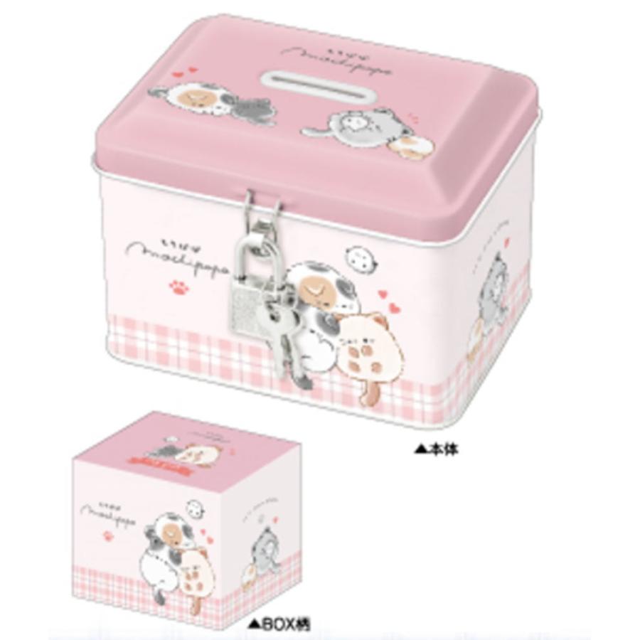 クラ134135 【送料無料】 オリジナル カギ付き缶バンクねこぽぽ 動物