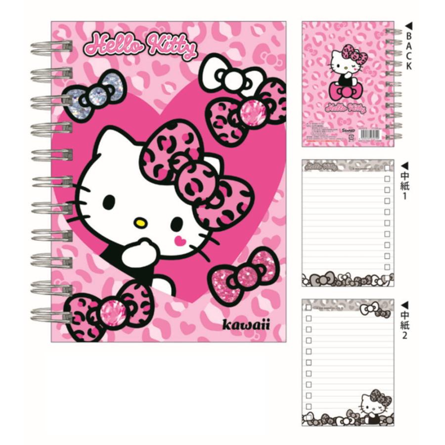カミ307079 サンリオキャラクターズ A6Wリングノートギャルデザイン