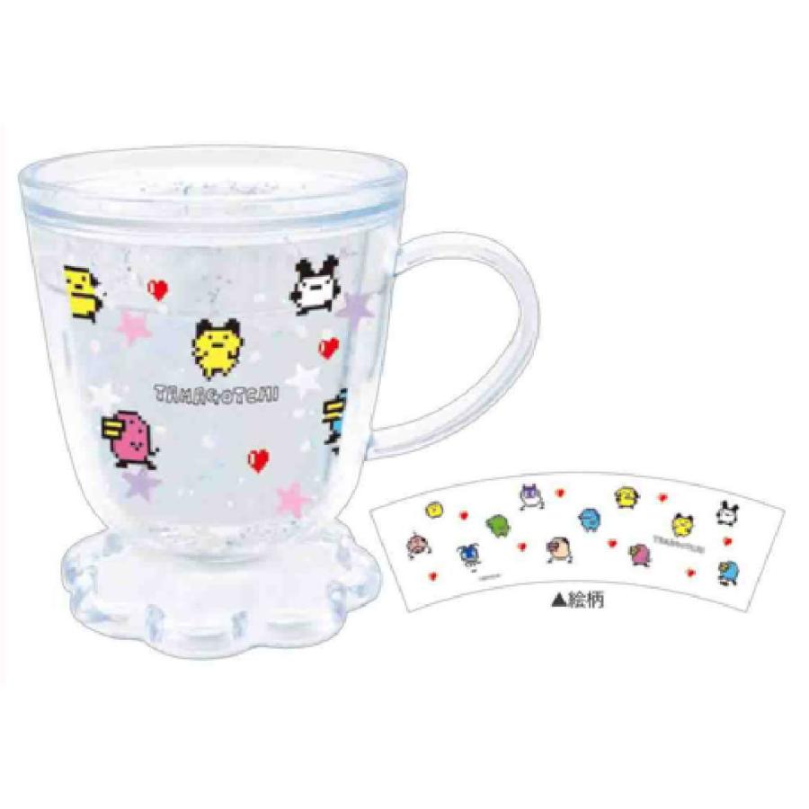 クラ135437 【送料無料】 たまごっち カフェ型グリッターカップドット
