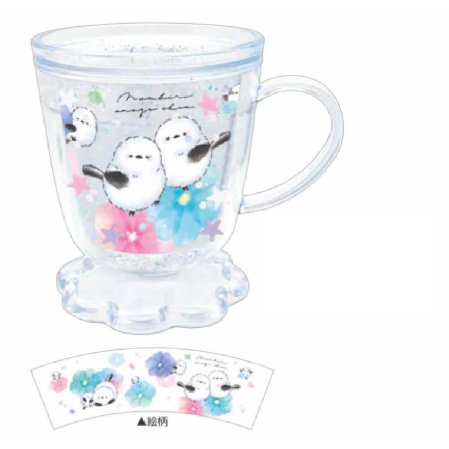 クラ135421 オリジナル カフェ型グリッターカップのんびりえながちゃん