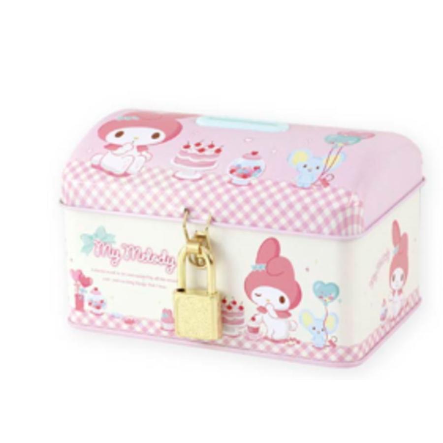 ティSR-5545376GM サンリオキャラクターズ カギ付き缶バンクマイ