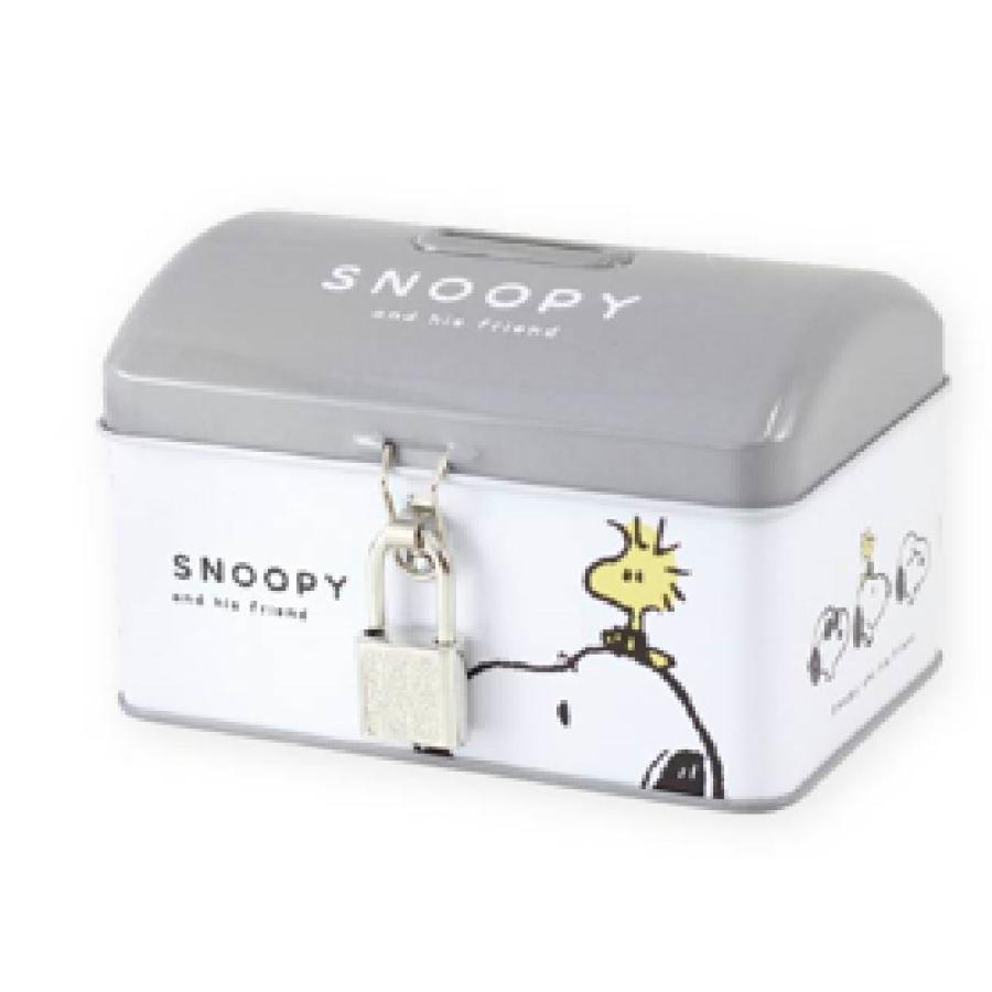 ティSN-5545381MC 【送料無料】 スヌーピー SNOOPY カギ付き缶バンク