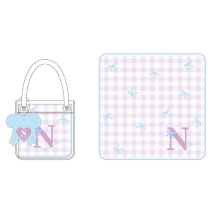 グラスハート　テンブランク水色TシャツM ファンミフェイスタオル　おまけ付 ティTF-5538355TN 【送料無料】 オリジナル ミニバッグ入りイニシャル