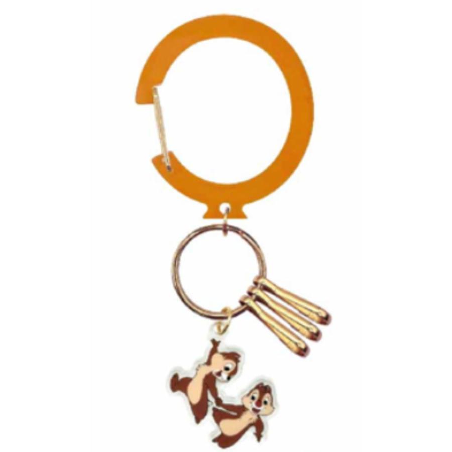 エス18219 ディズニーキャラクター アクリルカラビナチャームチップと