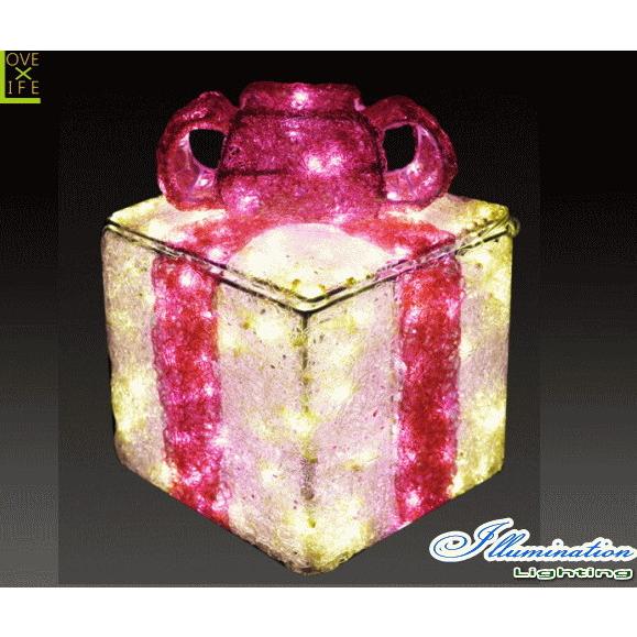 SACR-GB-PS【イルミネーション】ギフトボックス【ピンク】【S】【ギフト】【プレゼント】【箱】【ボックス】【LED】【クリスタル】【電飾】【モチ