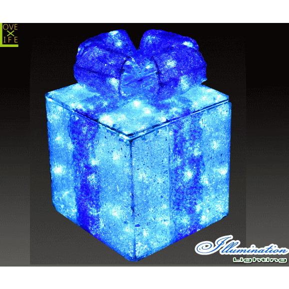 SACR-GB-BS【イルミネーション】ギフトボックス【ブルー】【S】【ギフト】【プレゼント】【箱】【ボックス】【LED】【クリスタル】【電飾】【モチ