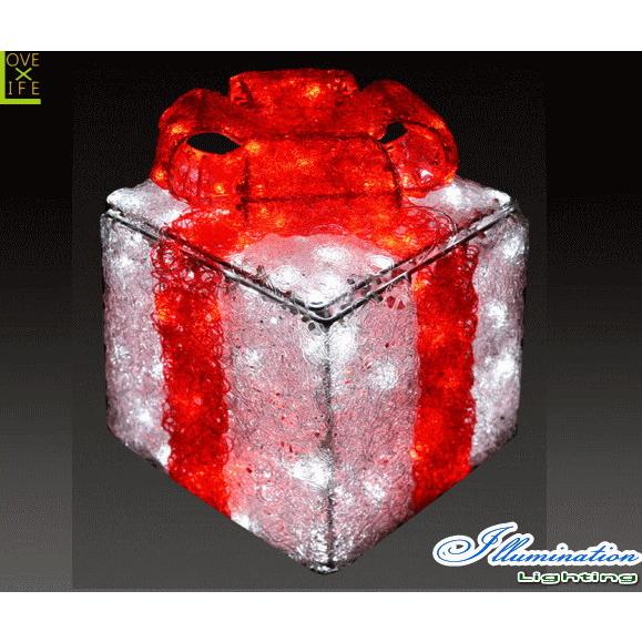 SACR-GB-RS【イルミネーション】ギフトボックス【レッド】【S】【ギフト】【プレゼント】【箱】【ボックス】【LED】【クリスタル】【電飾】【モチ