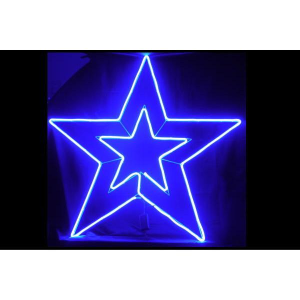 【ネオン】LEDネオンチューブ【ビックスター】【RGB】【レインボー】【星】【ほし】【2連】【ネオンライト】【電飾】【LED】【ライト】【BAR】