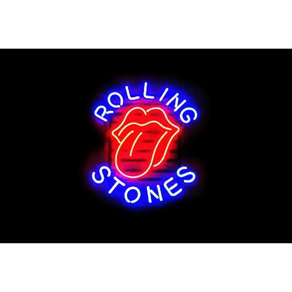 ROLLINGSTONES【ネオン】ROLLING STONES【ローリングストーンズ】【ベロマーク】【ロックバンド】【ロゴ】【ネオンライト】【電