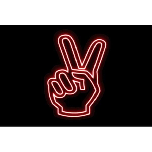 日本全国送料無料 ネオン ピース チョキ ちょき 手 て ゆび フィンガー てのひら パー イラスト ネオンライト 電飾 Led ライト 54zak510 いしだ屋 通販 Yahoo ショッピング 公式の Blog Lonolife Com