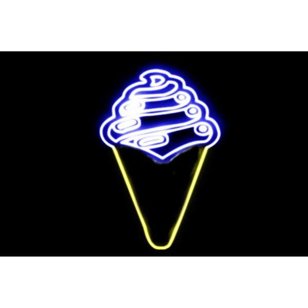 3【ネオン】ソフトクリーム【3】【ICE CREAM】【アイスクリーム】【アイス】【イラスト】【ネオンライト】【電飾】【LED】【ライト】【サイン
