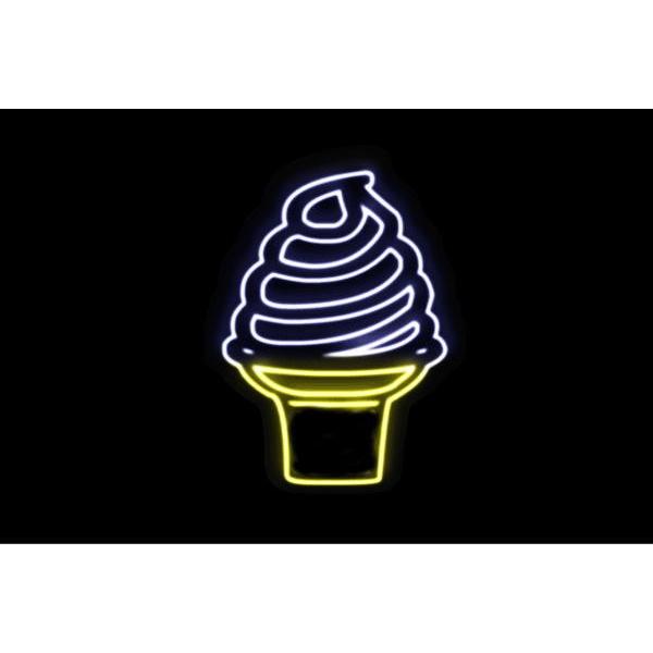 本物 7 ネオン ソフトクリーム 7 Ice Cream アイスクリーム アイス イラスト ネオンライト 電飾 Led ライト サイン Oh Sunny Days Studio J Co