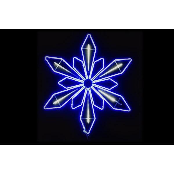 【ネオン】【イルミネーション】フロークリスタル【ブルー】【クリスタル】【雪】【結晶】【スノー】【LED】【ネオンライト】【ライト】【サイン】【neon