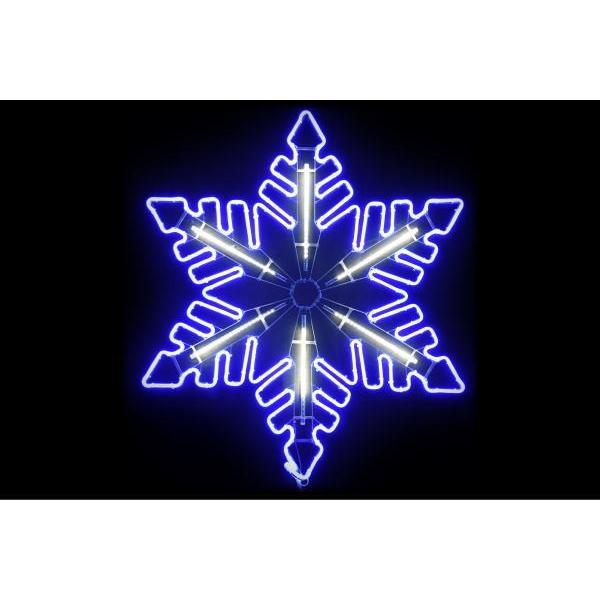 【ネオン】【イルミネーション】フロージェイド【ブルー】【クリスタル】【雪】【結晶】【スノー】【フレーク】【LED】【ネオンライト】【ライト】【サイン】