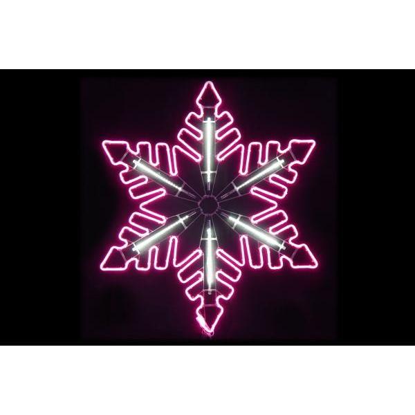 【ネオン】【イルミネーション】フロージェイド【ピンク】【クリスタル】【雪】【結晶】【スノー】【フレーク】【LED】【ネオンライト】【ライト】【サイン】