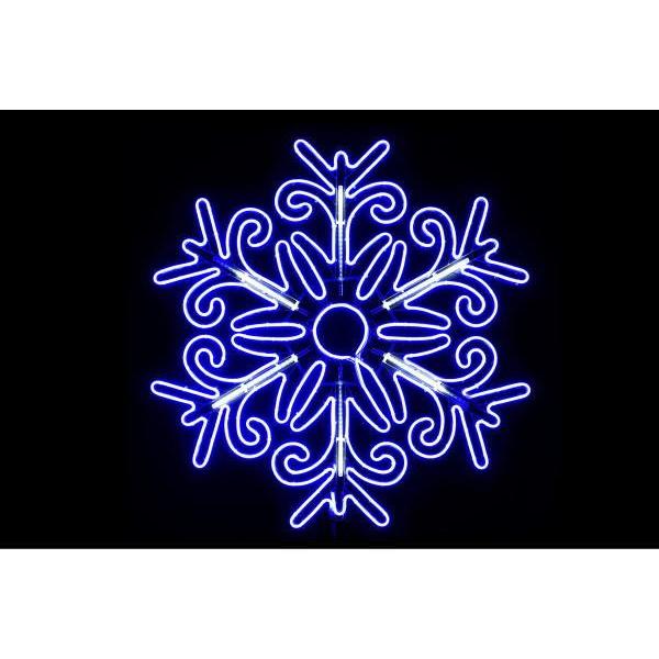 【ネオン】【イルミネーション】フローダイヤ【ブルー】【ダイヤ】【雪】【結晶】【スノー】【フレーク】【クリスタル】【LED】【ネオンライト】【ライト】【