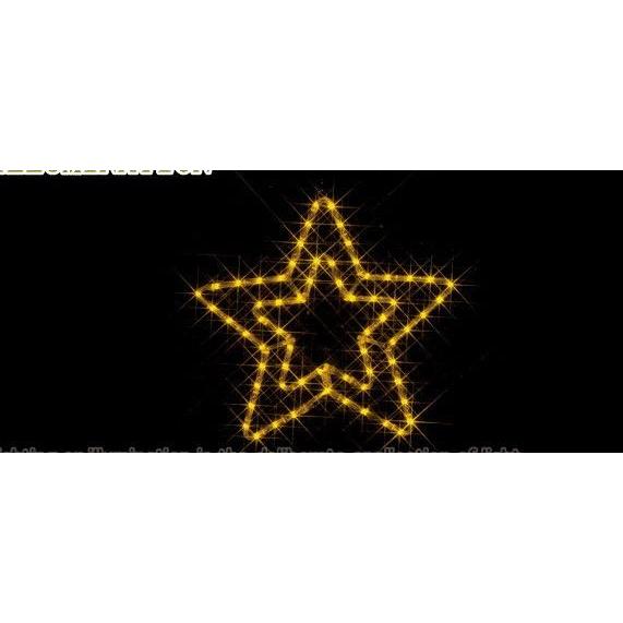 6zak817【ローボルト】LEDルミネーション（連結タイプ）　LEDモチーフ 二重星☆LEDイルミネーション　【LED】【送料無料】【クリスマス】【