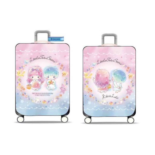 メーカー包装済 スーツケース キャリーバッグ サンリオキャラクター キャリーケースカバー M マジカ ヤスts7310 サンリオキャラクター キャリーケースカバー M マジカルピクニック リトルツインスターズ キキララ キキ ララ サンリオ