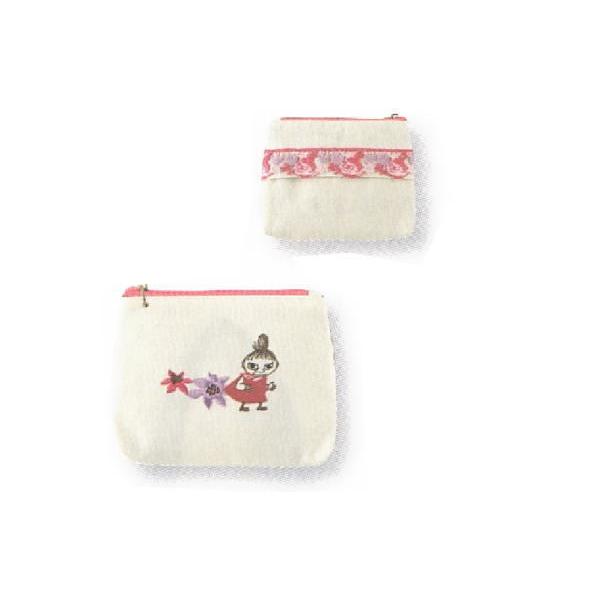 送料無料激安祭 マル ムーミン Moomin ティッシュケース付きポーチ ブロッサムレース ミイ リトルミイ アニメ 絵本 キャラクター ポーチ 誕生日 お祝い