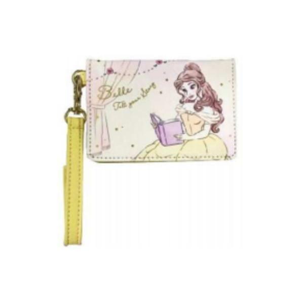 マリsdpr 0127 ディズニープリンセス 2つ折りパスケース イエロー 黄色 Girls Room ベル 姫 プリンセス ディズニー 映画 アニメ 期間限定特別価格