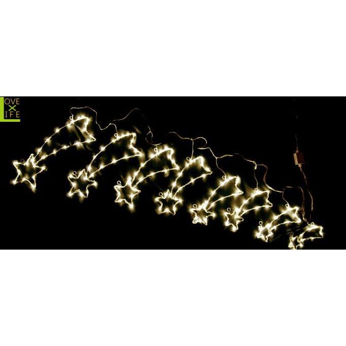 8zak783wp【最終価格】【LEDモチーフ】【20 】LED　8連流れ星【星】【スター】【流れ星】【送料無料】【イルミ】【イルミネーション】【クリ