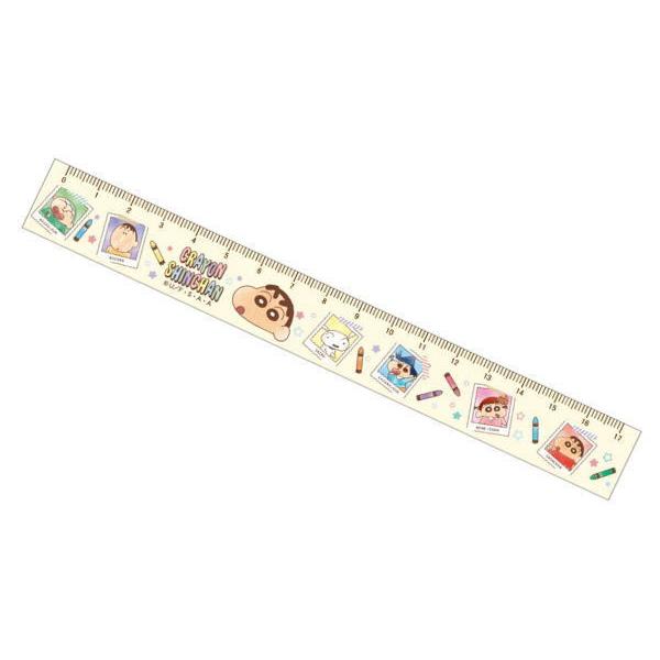 ツジ4724 377 クレヨンしんちゃん マスコット付き17cm定規 フレンズ しんちゃん しんのすけ テレビ じょ アニメ 漫画 定規 新品 送料 無料 映画