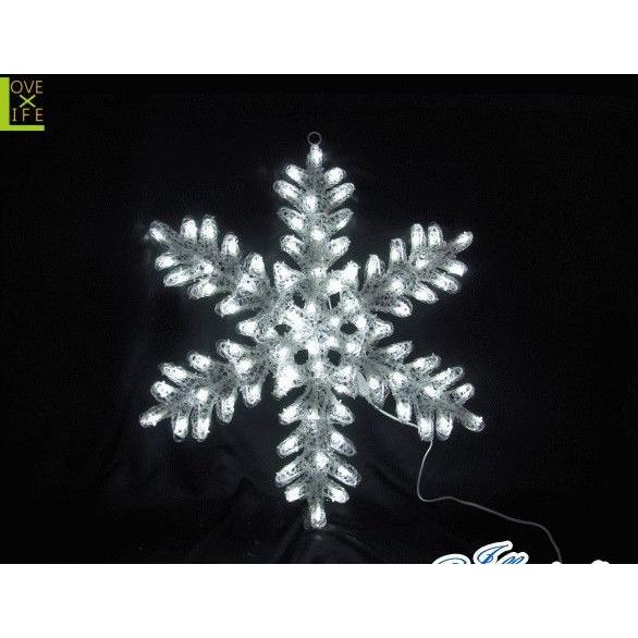 9zak346【20 】LED クリスタルスノーフレーク【80cm】【雪】【結晶】【スノー】【LED】でっかい雪の結晶が登場！見るからにヒンヤリしそう