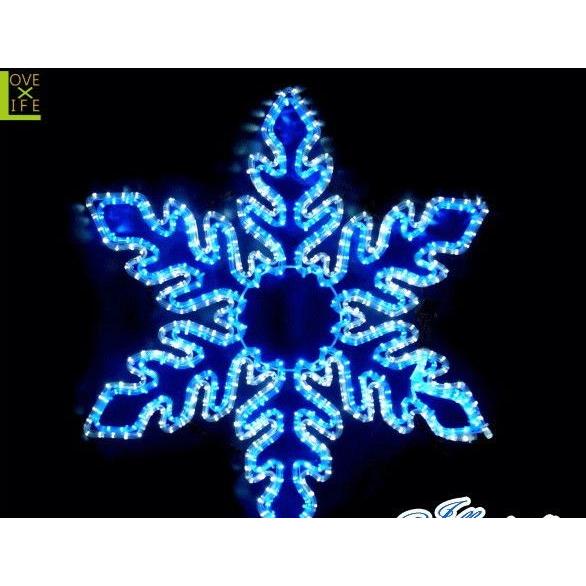 9zak351【20 】LED スノーフレーク【白・青】【雪】【結晶】【スノー】【LED】人気の組み合わせブルー・ホワイト！キレイな色合いで美しいです