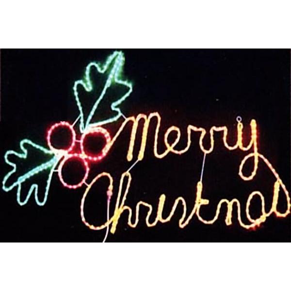 c295LED　メリークリスマスリーフ モチーフ　イルミネーション　去年に引き続き！人気のメリークリスマスリーフがLEDになって新登場です！2008年